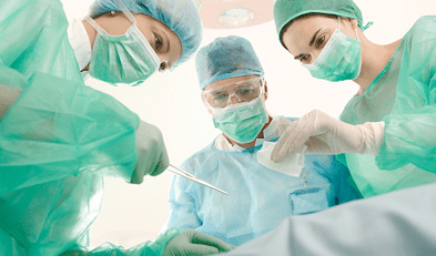 Operation for knee arthrosis