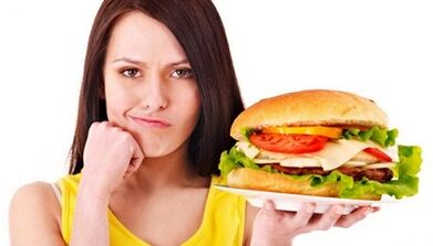 A terrible diet as a cause of lower pain